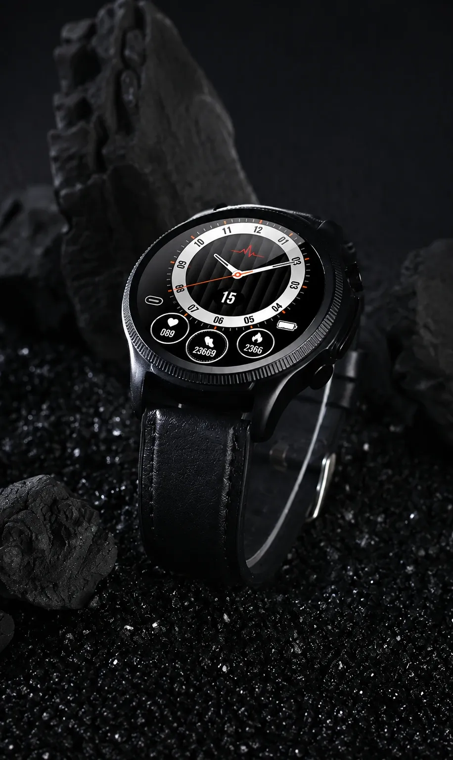 Aptofit SmartWatch Rich Black Sleek Design
