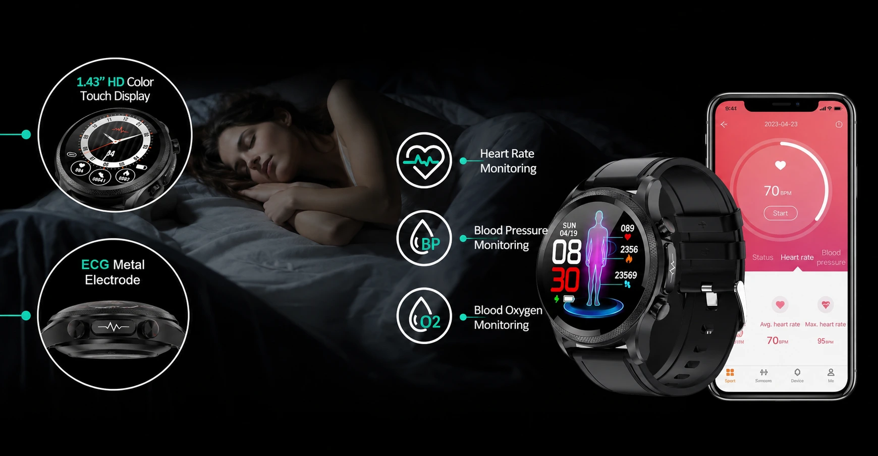 Aptofit Trackpro Smart Watch Features